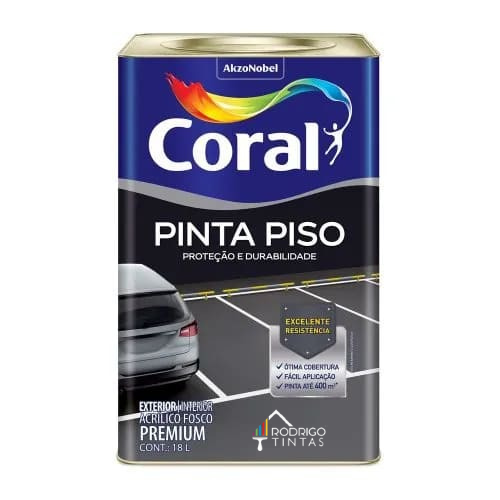 Tinta Pinta Piso Cinza Médio - Coral